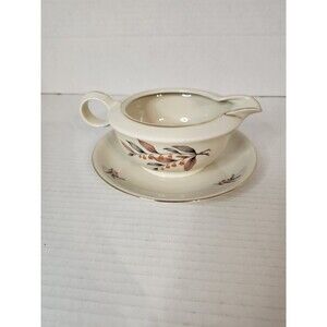 Richter, Fenk & Hahn 8" Gravy Boat Antique Czechoslovakia RFH